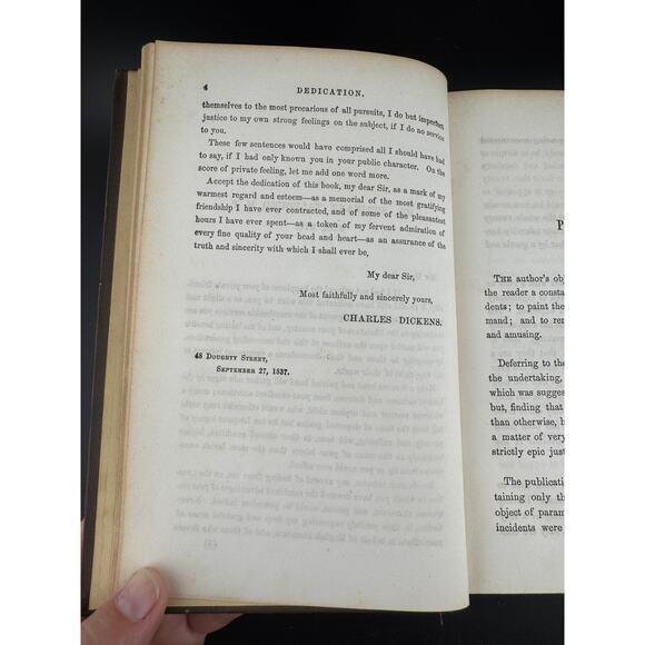 Charles Dickens "Pickwick Papers - Volume I" - The Peterson's Duodecimo Edition - Picture 10 of 11